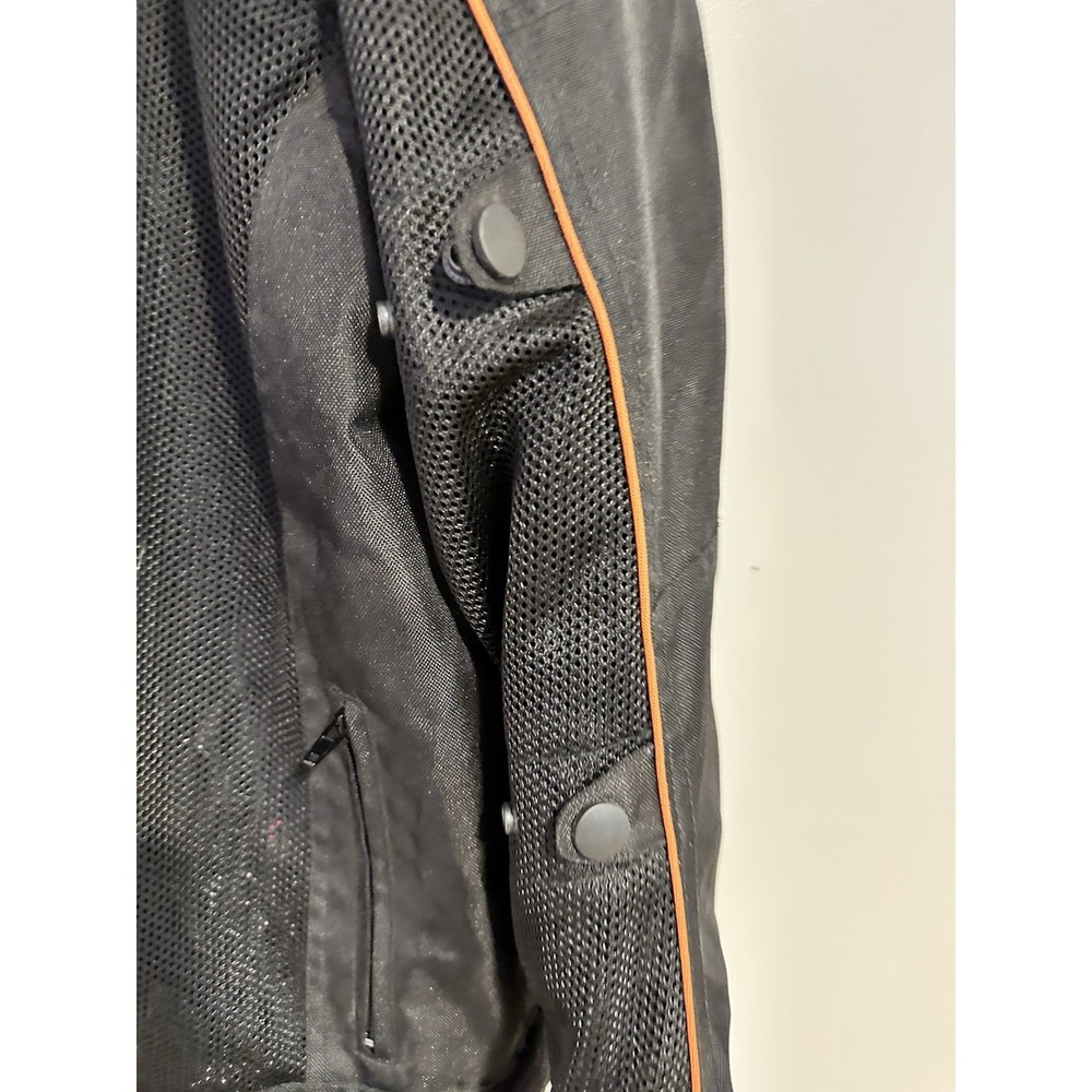 Custom Bilt Men XL Black Motorcycle Jacket Biker Moto Racing Padded Y2K - Picture 10 of 14